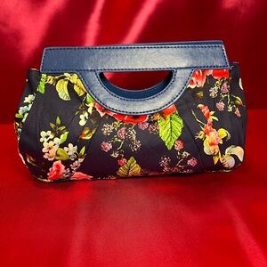 Blue Flower Clutch